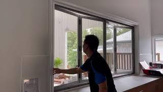 Bifold windows retractable fly screens