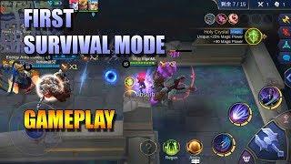 SURVIVAL MODE GAMEPLAY - MY FIRST GAME AND I WON!! - MOBILE LEGENDS