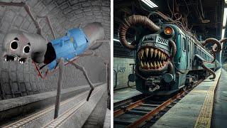 FOUND THOMAS THE EATER IN AN ABANDONED METRO. Horror stories about trains in real life, in the game.