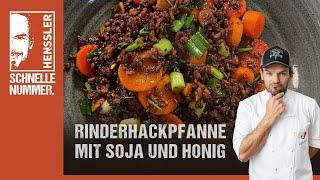 Schnelles Rinderhackpfanne mit Soja und Honig Rezept von Steffen Henssler | Günstige Rezepte