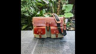 How to handmake a perfect canvas messenger bag, briefcase, laptop bag, shoulder bag, crossbody bag