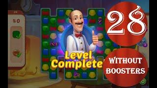 Homescapes Level 28 - [13 moves] [2022] [HD] solution of Level 28 Homescapes[No Boosters]