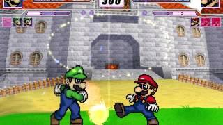 MUGEN Team Luigi vs Team Mario rematch