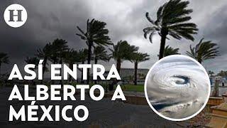 "Alberto" ya causa afectaciones en Cancún, se reportan fuertes lluvias, inundaciones y colapsos