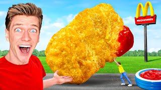 World’s Largest McDonalds Chicken Nugget (Official World Record) + 7 GIANT Fast Food SECRET Items