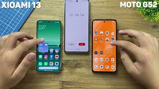 XIAOMI 13 VS MOTOROLA MOTO G52 - FIRST SPEED TEST