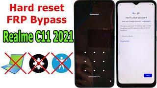 Hard Reset and Bypass FRP Google Account Realme C11 2021 without PC, Settings, Accessibility Menu.