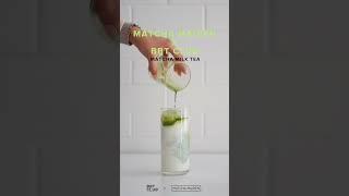 Matcha Milk Tea | Matcha Maiden X Bubble Tea Club #shorts #shortsvideo