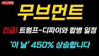 [무브먼트 코인 전망] 트럼프-디파이와 합병 결정 '이 날' 450% 상승 나옵니다..