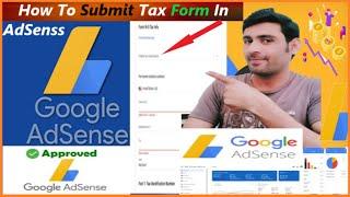 how to submit tax information in google AdSense - with easy method.