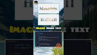 Boost Your Web Design Skills: Image Inside Text Animation Tutorial with HTML/CSS! #shorts #trending