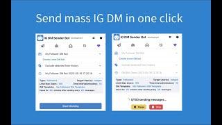 IG DM Sender Bot Instagram automated mass private message 2024