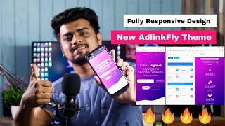 New AdLinkFly Theme | Fully Responsive Design Theme For Url Shortner Website | Pink &  Blue CSS