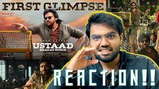 Ustaad Bhagat Singh First Glimpse | REACTION!! | Pawan Kalyan | Sreeleela | Harish Shankar | DSP