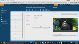 Azure Media Service Portal Experience 1: Video On Demand Workflow