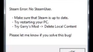 Garry's Mod No Steam User *UPDATED FIX* 2024 WORKING