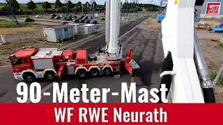 90-Meter-Mast der WF Kraftwerk Neurath