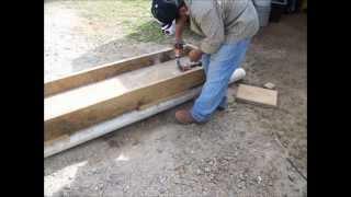 How we made feed troughs for our cattle