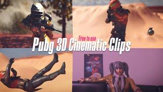 Pubg 3d Cinematic Clips | Free to use 3d clips | 3d clips pack pubg | RapTorAbhi
