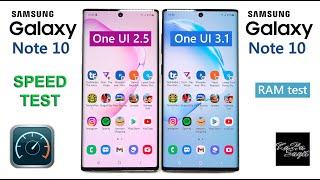 Samsung Note 10 One UI 2.5 vs One UI 3.1 - Speed Test + RAM management