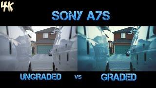 Sony A7s PP1 Graded vs Ungraded Test Sample (4K)