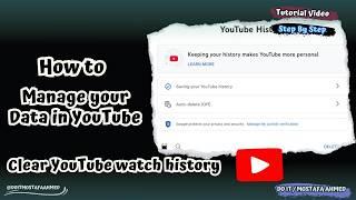 How to Manage Your Youtube Watch History | Tutorial Video