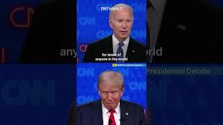 Biden and Trump debate over Israel and Gaza