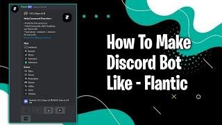How To Make Discord All in one bot like flantic | discord.py | no coding