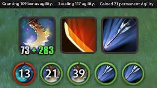 Agility Steal + Agility Bonus + Granted Agility [Essence Shift + Marksmanship]