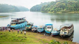 Boating in Periyar lake at Thekkady