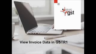 IRIS GST Platform 7:  View Invoice Data with voice-over