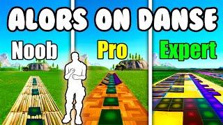 Alors on Danse (It's A Vibe Emote) Noob vs Pro vs Expert (Fortnite Music Blocks)