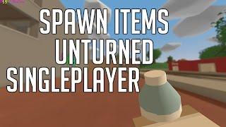 Unturned - How to spawn items/vehicles in singleplayer