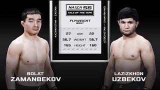 КАЗАХ ЗАДУШИЛ ЧЕМПИОНА МИРА ИЗ УЗБЕКИСТАНА! Bolat Zamanbekov vs. Lazizkhon Uzbekov