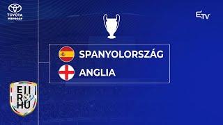 Spanyol-angol döntő a labdarúgó-Eb-n  EU–RO–HU 2024