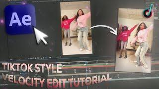 TikTok Style Velocity Edit Tutorial | After Effects