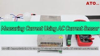 AC Current Measuring with an AC Current Sensor/Transducer