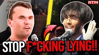 Woke Hater RUNS AWAY as Charlie Kirk DESTROYS Him On The Spot