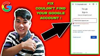 How to fix couldn't find your google account? 2023 | Couldn't find your google account