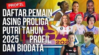 Daftar Pemain Asing Proliga Putri 2025Profil Dan Biodata AtletSiapa Sajakah