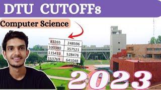 DTU Cutoffs 2023 For ALL Category | Complete Details | #2023 #jeemains #jacdelhi