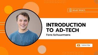 Introduction to Ad-Tech ~ Fons Schuurmans at #TJF21 Germany