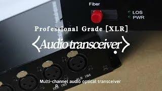 XLR balanced audio fiber optic extender