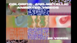 Colorful and Metallic Animated Gradients - 20 Videos