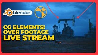 VFX LIVE: ADDING CG ELEMENTS! OVER FOOTAGE