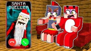 Agregué al SANTA DWELLER en Minecraft!  Me Enfrenté a Santa Claus Aterrador Raptorgamer