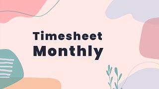 Timesheet (Monthly) | Apploye