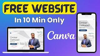 Create Website, Landing Page, Portfolio In Canva | फ्री में वेबसाइट कैसे बनाये सीखे हिंदी में