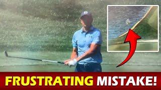 Jordan Spieth's Frustrating Moment at The Players Championship | Club Toss After Water Hazard