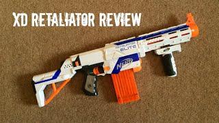 Nerf N-Strike Elite XD Retaliator Unboxing & Range Test